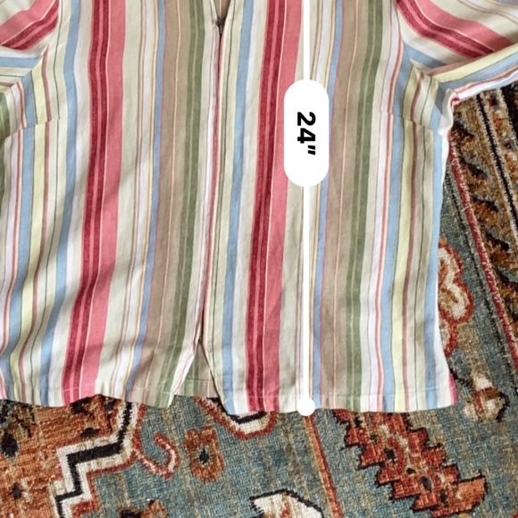 Linen Blend Zip Jacket, L                  9-15OAT - Picture 9 of 10